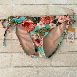 NWT Kona Sol Floral Print Bikini Bottom Size S‎ 4-6